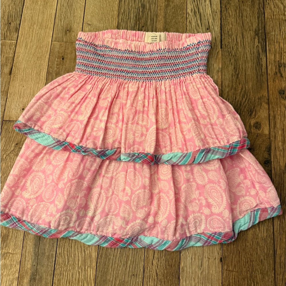 Peek Pink and Blue Layered Skirt